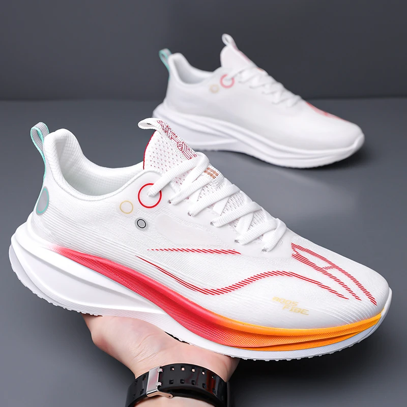 

Mesh Breathable Men's Shoes Summer Thin Sports Shoes Men's Students and Teenagers Ultra-Light Soft Sole Shock-Absorbing Running