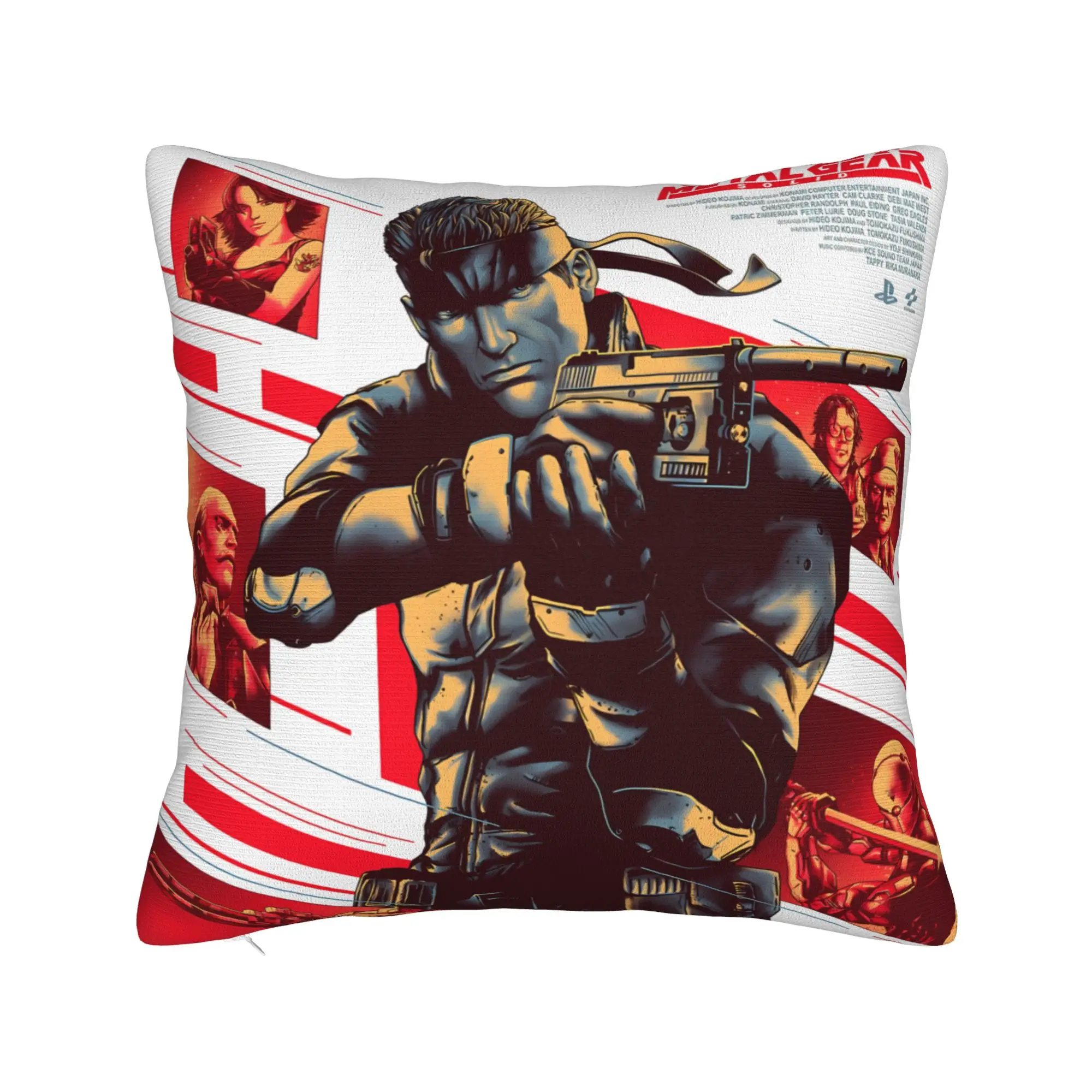 Pillow Cover Metal Gear Solid Game  Morden Pillow Case For Wedding Party Home Decor Pillowcases