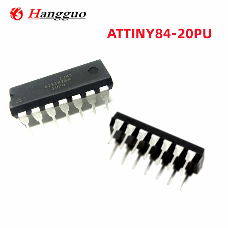 5Pcs/Lot New Original ATTINY84-20PU ATTINY84 DIP-14  IC chip