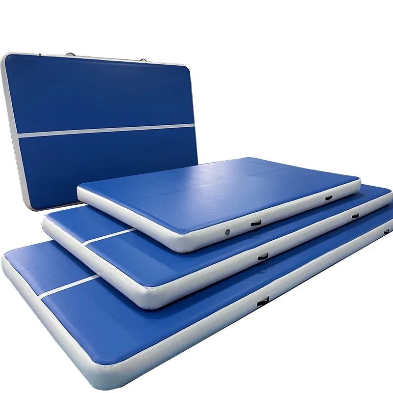 HIBADOU Gymnastics Air Mat Inflatable Air Track 12m*2m*0.2m Tumbling Mat Inflatable Gymnastics Tumble Track with Electric Pump
