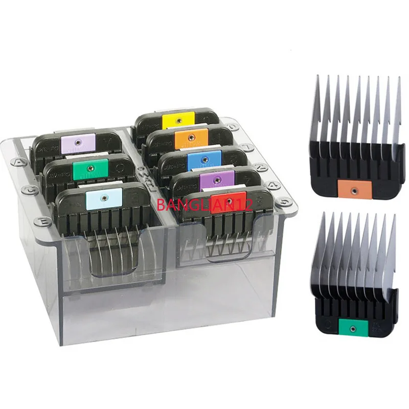 

8 limit comb hair sleeve calipers, electric push shears, large push blades, accessories