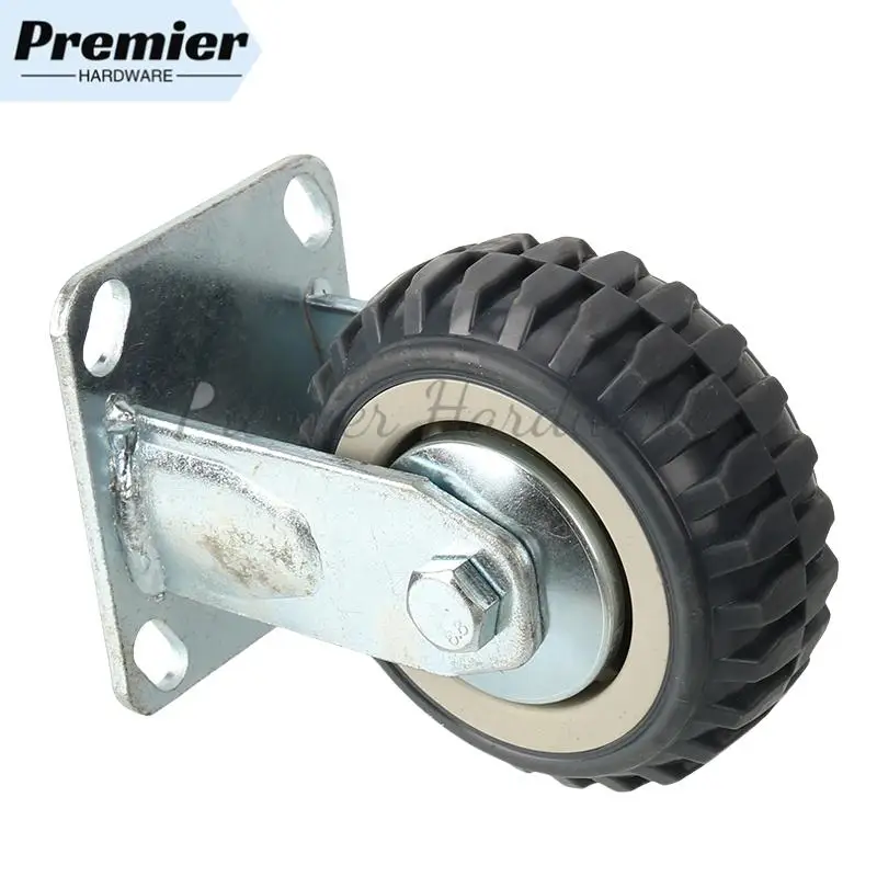 

5-Inch Gray Bee Fire Fixed Wheel Design for Dining Cars Service Cars & Home Hardware Accessories