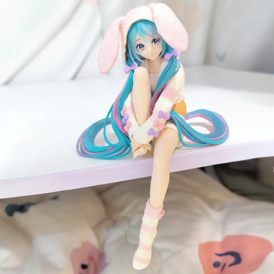 15 سنتيمتر أنيمي HATSUNE MIKU الشكل المعكرونة سدادة الشكل أرنب الأذن منامة لعبة مجسمة دمية عمل الشكل جمع الهدايا البلاستيكية #2