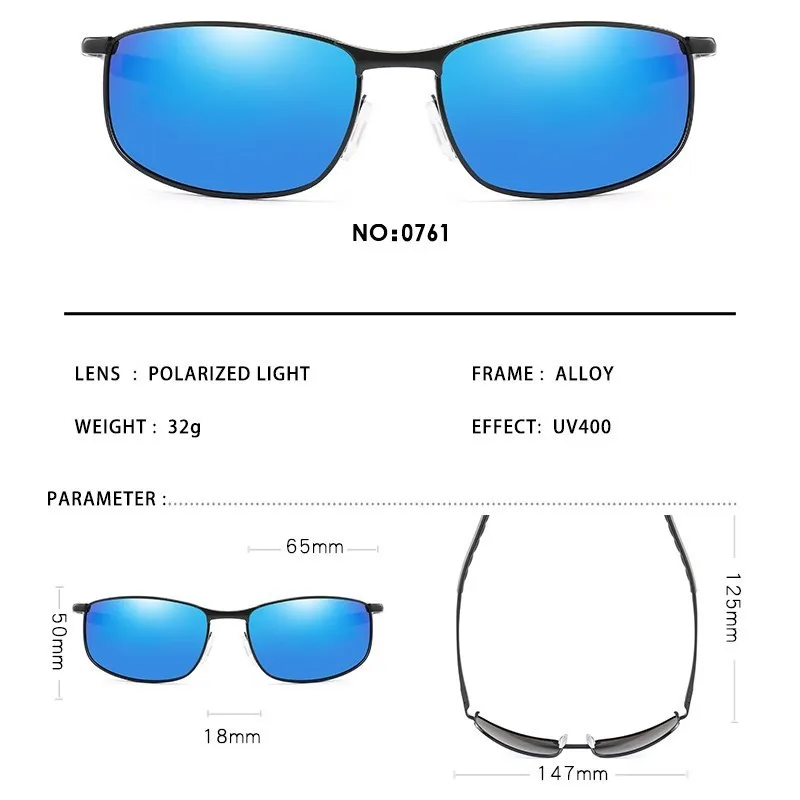 Photochromism Fishing Sunglasses Chameleon Men Women Outdoor Driving Sun Glasses Square Sunglasses Anti-UV Eyewear 12-KPBS1830