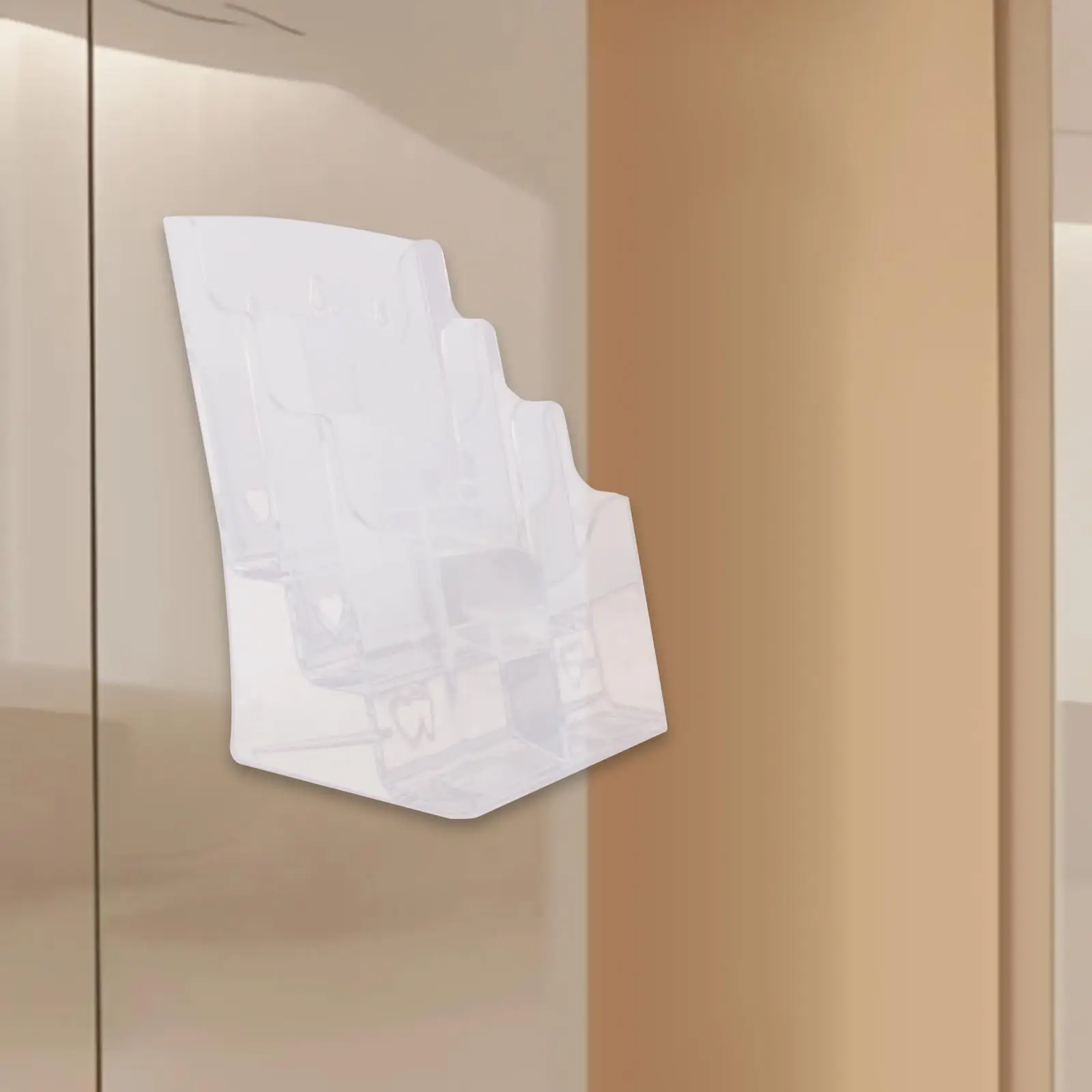 Acrylic Brochure Holder Clear Display Stand for Booklets Magazines Pamphlets