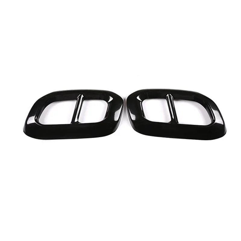 For 2020-2022 Mercedes-Benz GLC GLE GLS W167 X253 X167 stainless steel tail throat exhaust muffler pipe cover paper accessories