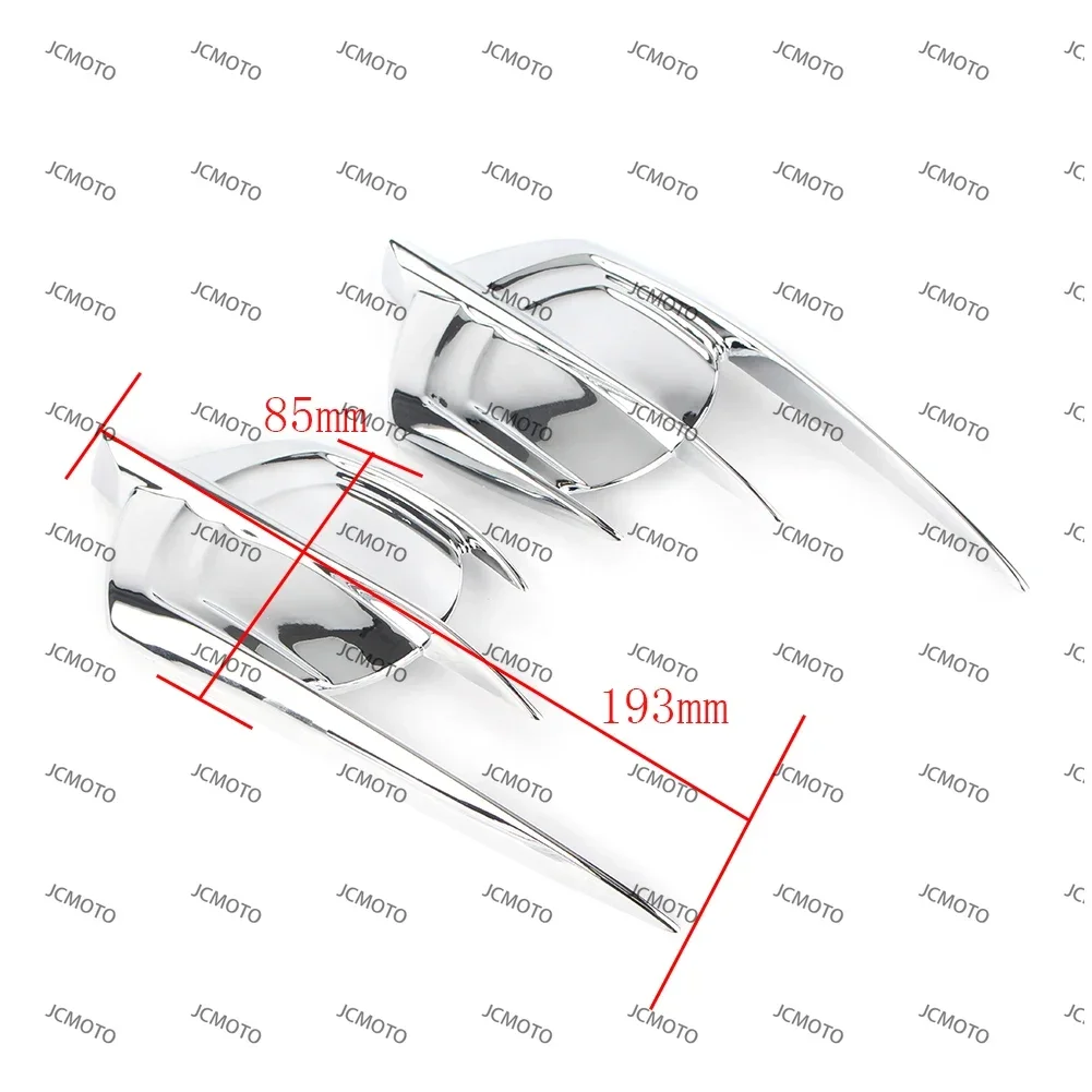 

For Honda Goldwing GL1800 2012 2013 2014 2015 2016 2017 Chrome ABS Motorcycle Falcon Emblem Fairing Cover Decoration 2PCS