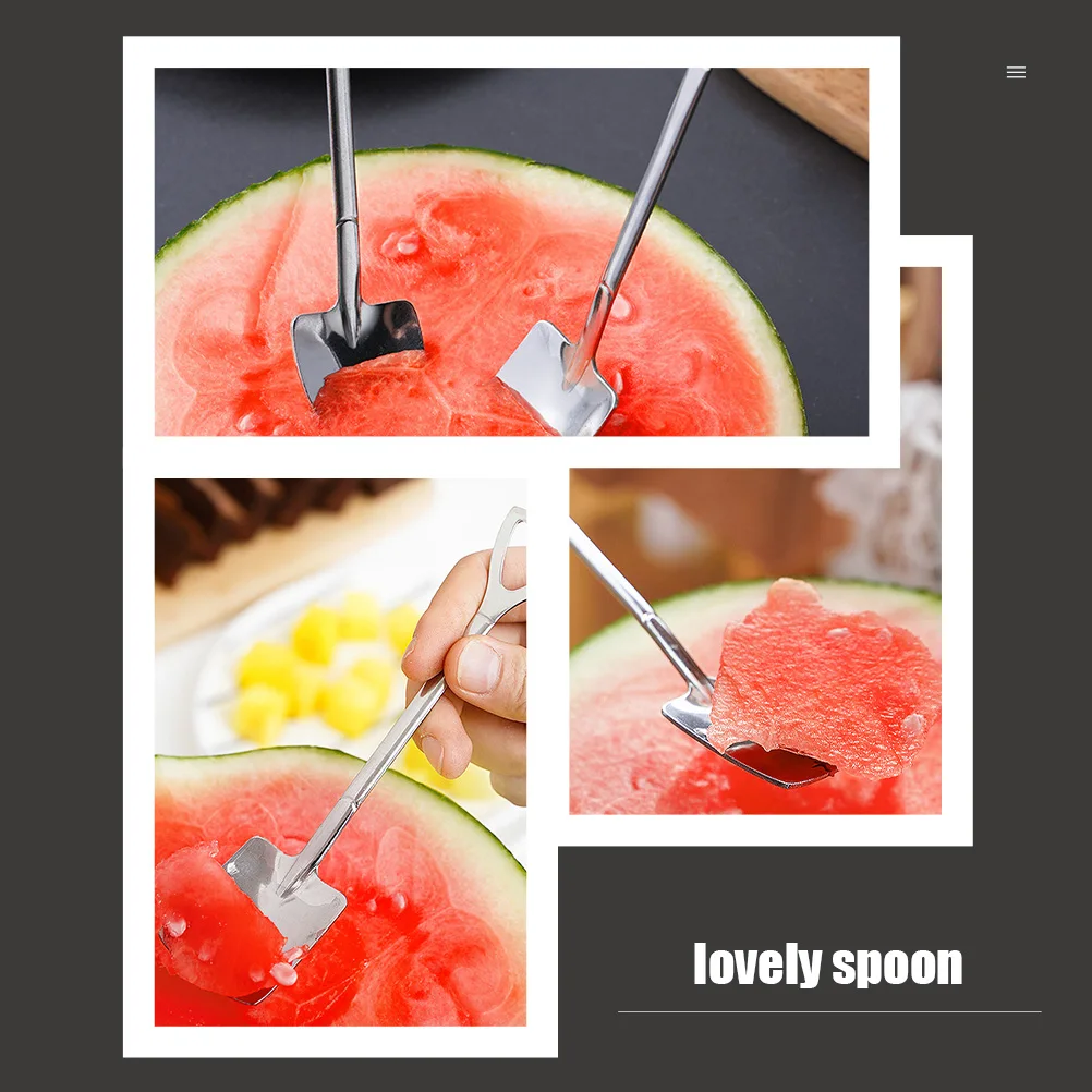 

12 Pcs Stainless Steel Spatula Spoon Set Lightweight Perfect for Ice Cream Watermelon Dessert Kitchen Bar Tools