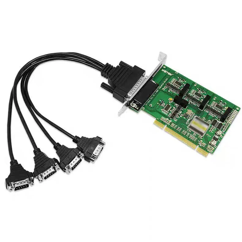 UT-764i PCI to 4-port Photoelectric Isolation RS-232 High-speed Multi-serial Card Protocol Ca ble