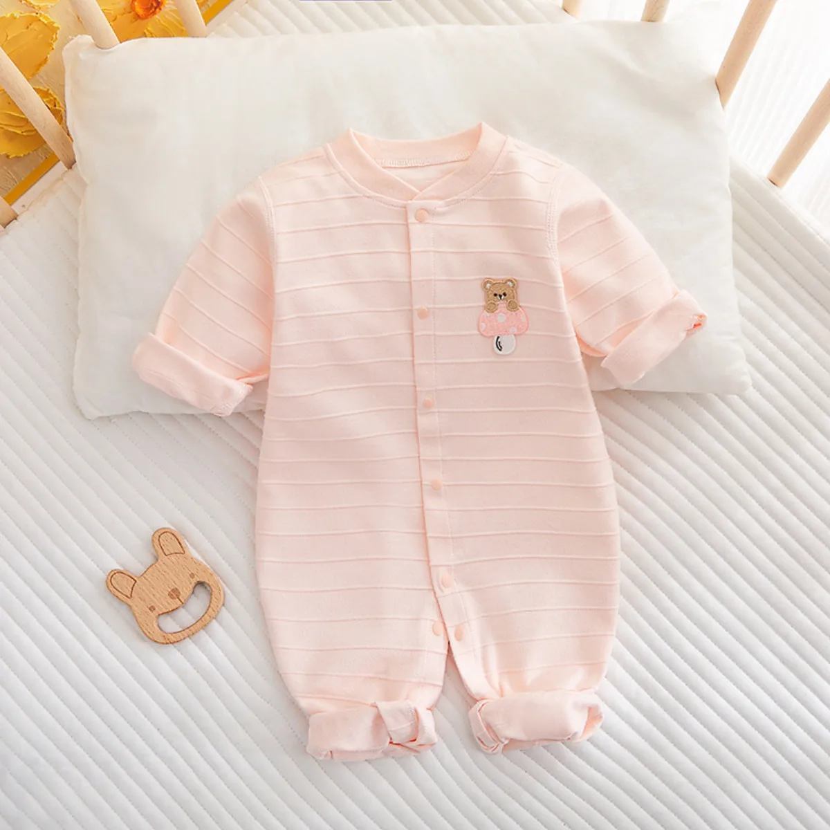 

Baby Pure Cotton Breathable Jumpsuit Clothing 0-18 Month Kid Boy Girl Summer Spring Cool Comfortable Romper Infant Cute Onesie