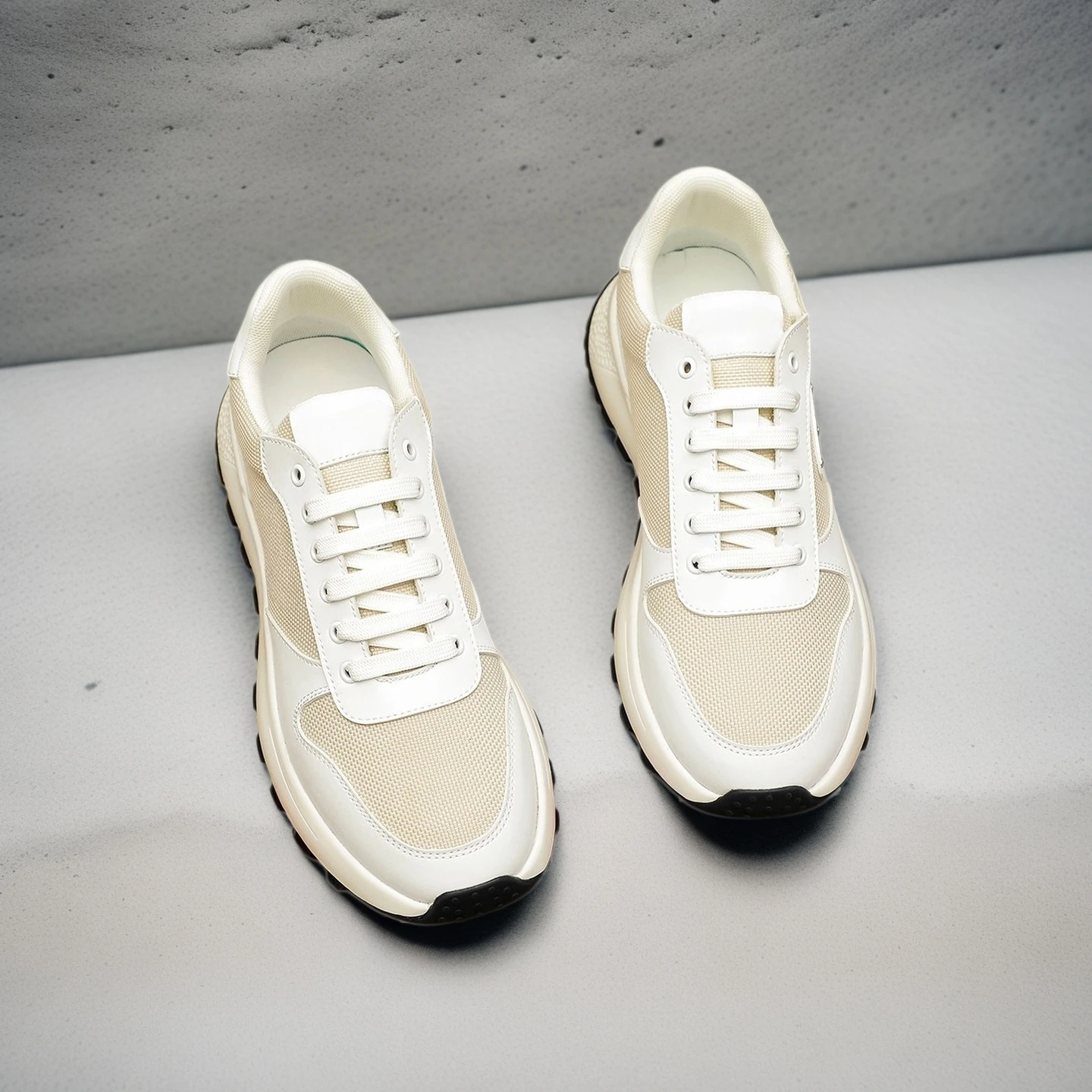 

Handmade Men's Shoes Luxury Brand Casual Sneakers Holiday Gifts Top Grain Cowhide Leather Outdoor Running Hiking Sport Shoes