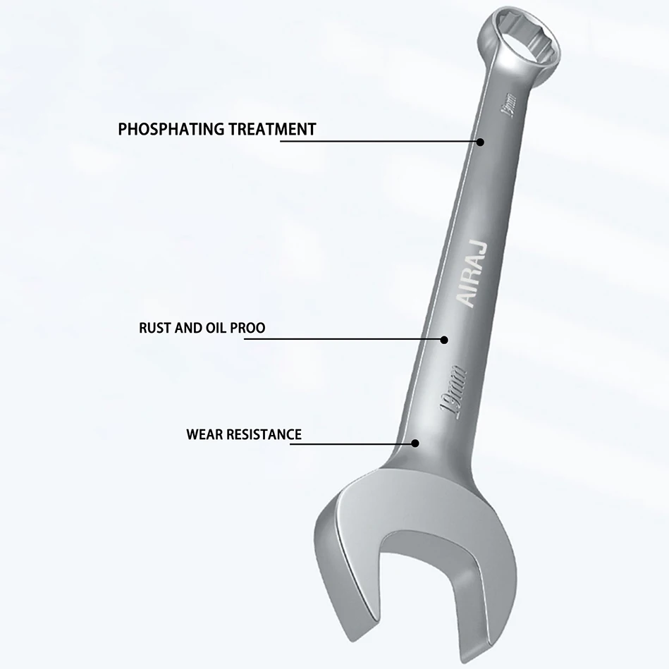 AIRAJ Fixed-Head Ratchet Wrench Set Stainless Steel Repair Multifunctional High Quality Durable Hardware Car Tools