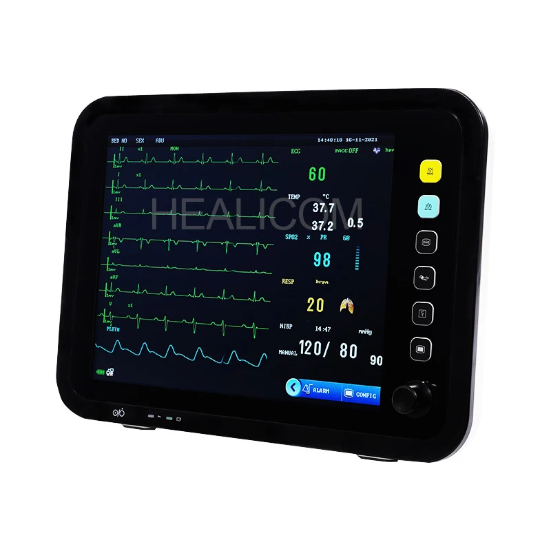 High Sensitivity Hospital Emergency Room Neonatal Patient Monitor with Alarm System