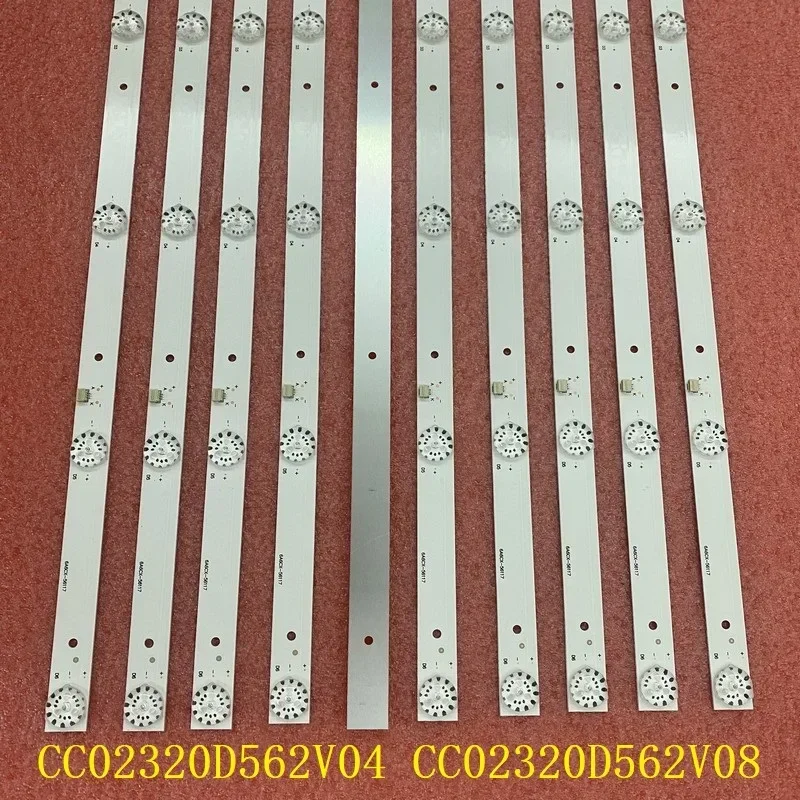 6LED LED Strips(2) For NVT-32H103W 32HT101X CC02320D562V04 CC02320D562V08 LC320DXY-SLA6 LSC32 32LED02T2M 32LED03T2M LE-8822A