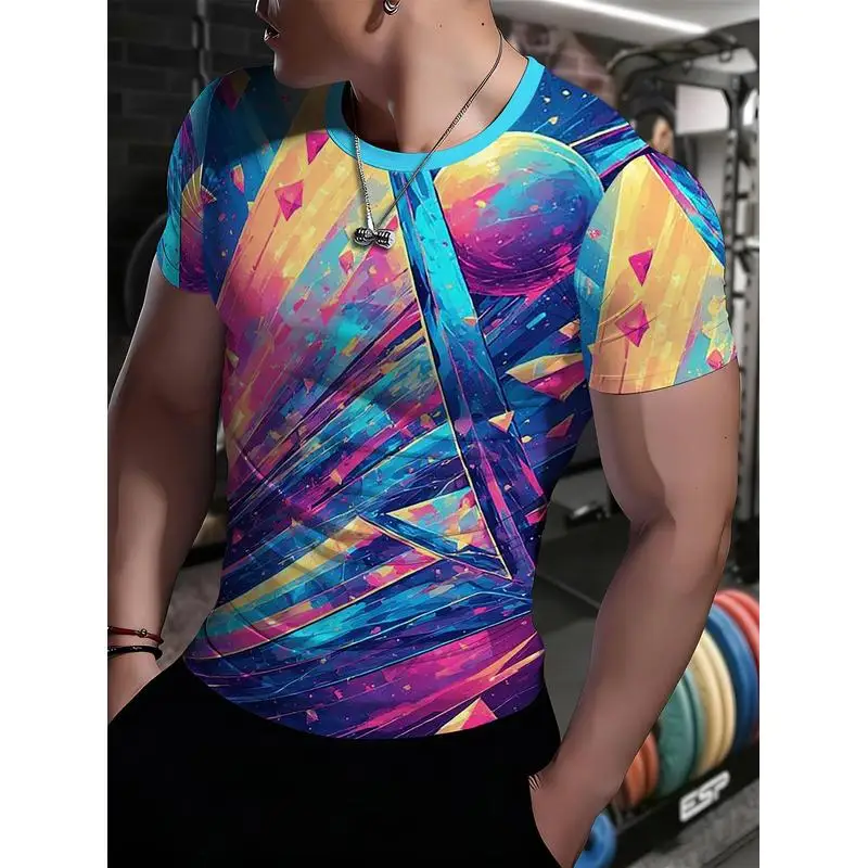 Men's fitnessTOutdoor multifunctional elastic quick-dry moisture-wicking short-sleeve slim-fit weightlifting sports shirt