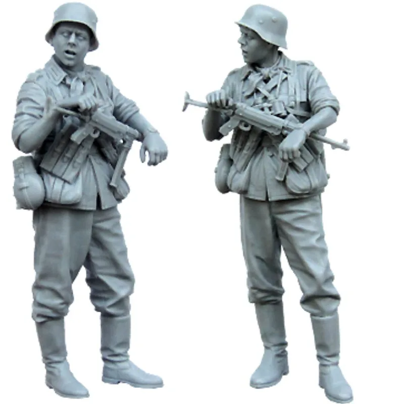 Harzfigur im Maßstab 1:35, zusammengebauter Modellbausatz, Modellierung, historische Militär-Miniatur, Infanterist, unmontiert, unbemalt, DIY-Spielzeug