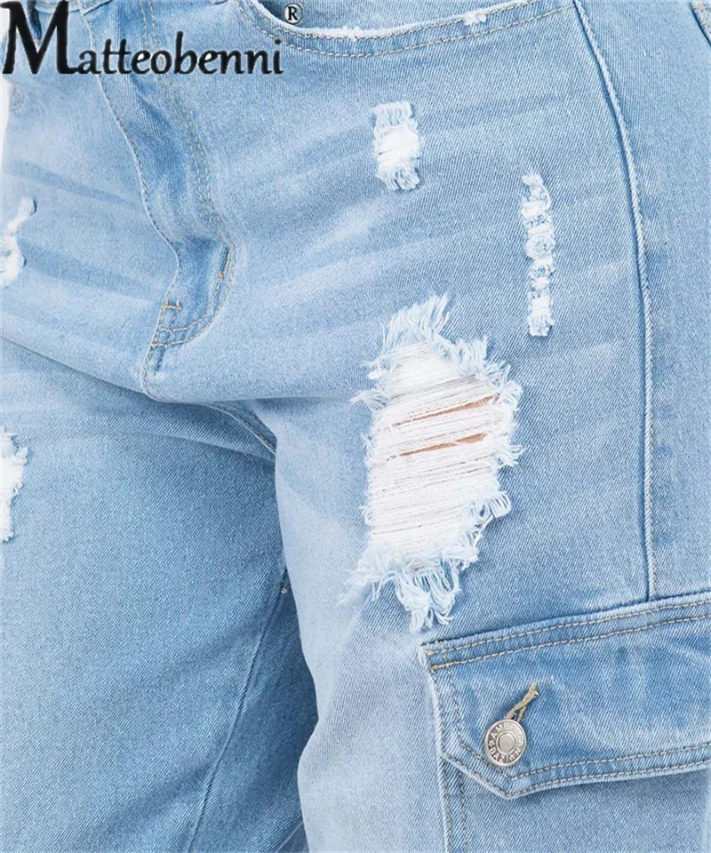 女性用ハイウエストジーンズ,マルチポケットスプライスストリートウェア,カジュアル,デニムパンツ,ストレートパンツ,オーバーオール,新しいファッション,2024