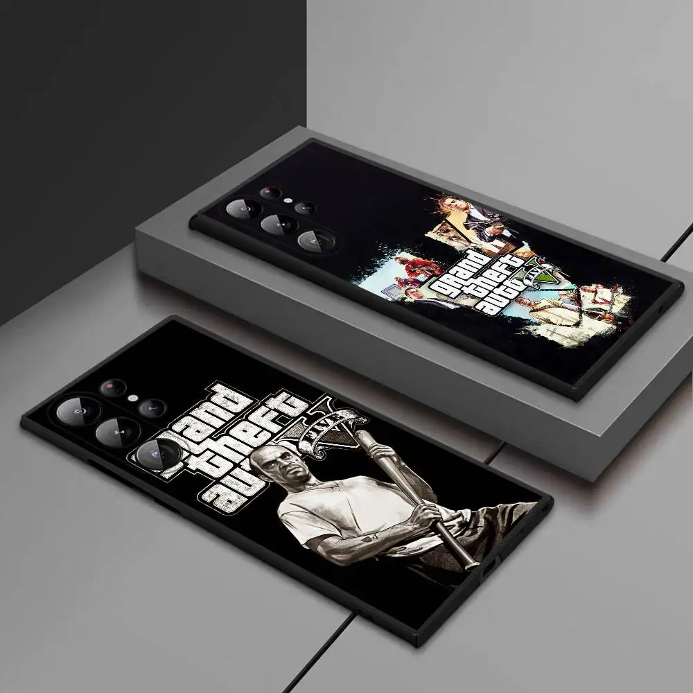 

Grand T-Theft Auto V Phone Case For Samsung Galaxy S25 Ultra S22 S23 S24 Ultra S21 S20 5G Protective Soft Silicone TPU Funda