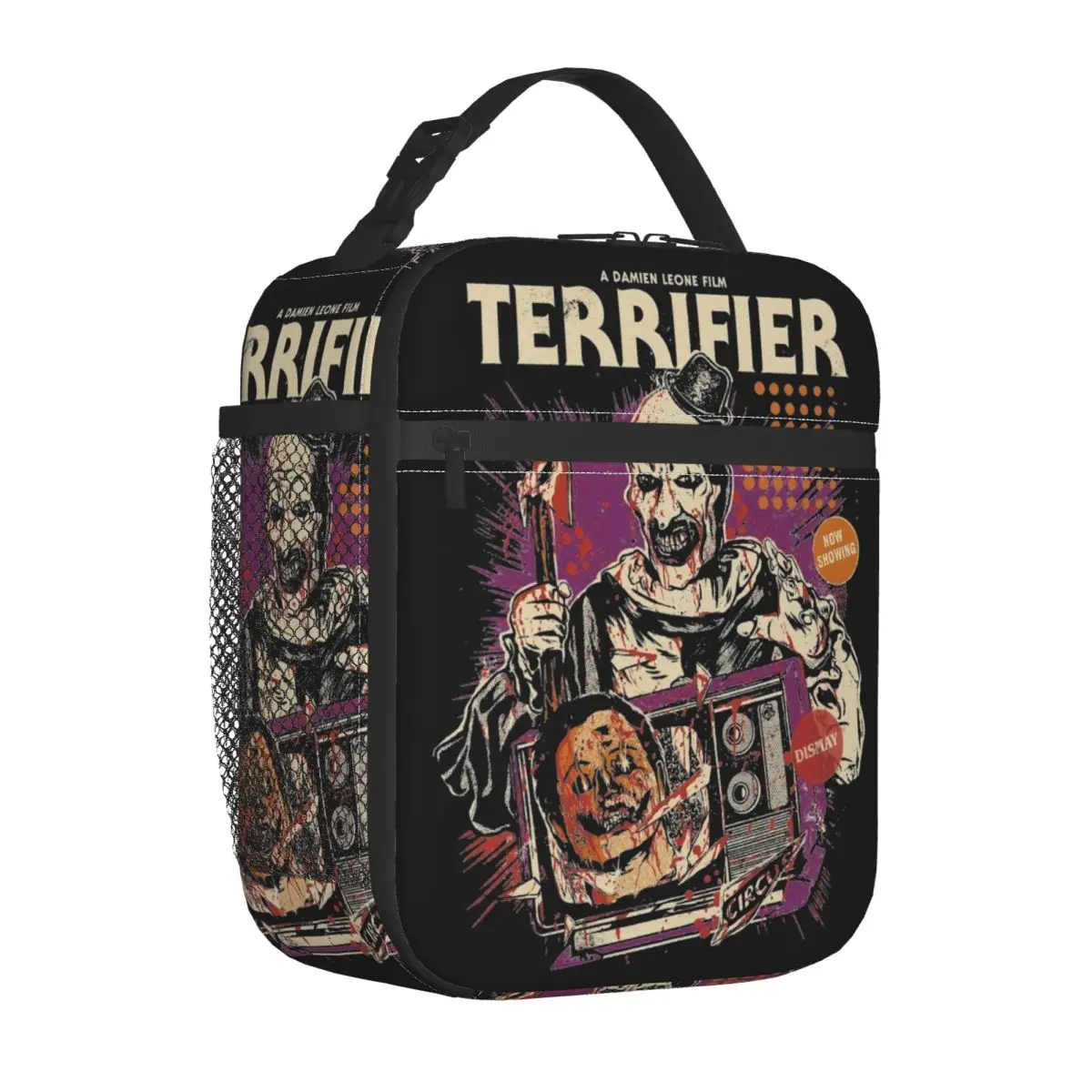 Terrifier Whos Laughing Now Insulated Lunch Bag Thermal Bag  Lunch Container Portable Tote Lunch Box Food Storage Bags College