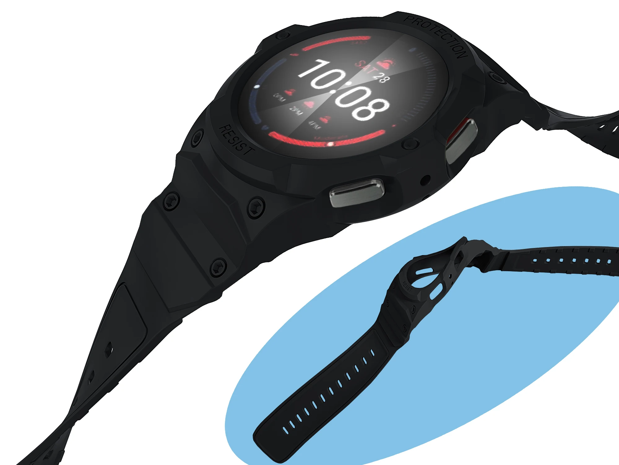 เคสป้องกันกรอบ TPU สายนาฬิกาข้อมือสำหรับ Samsung Galaxy Watch 7/6/5/4/FE 40มม. 44มม.