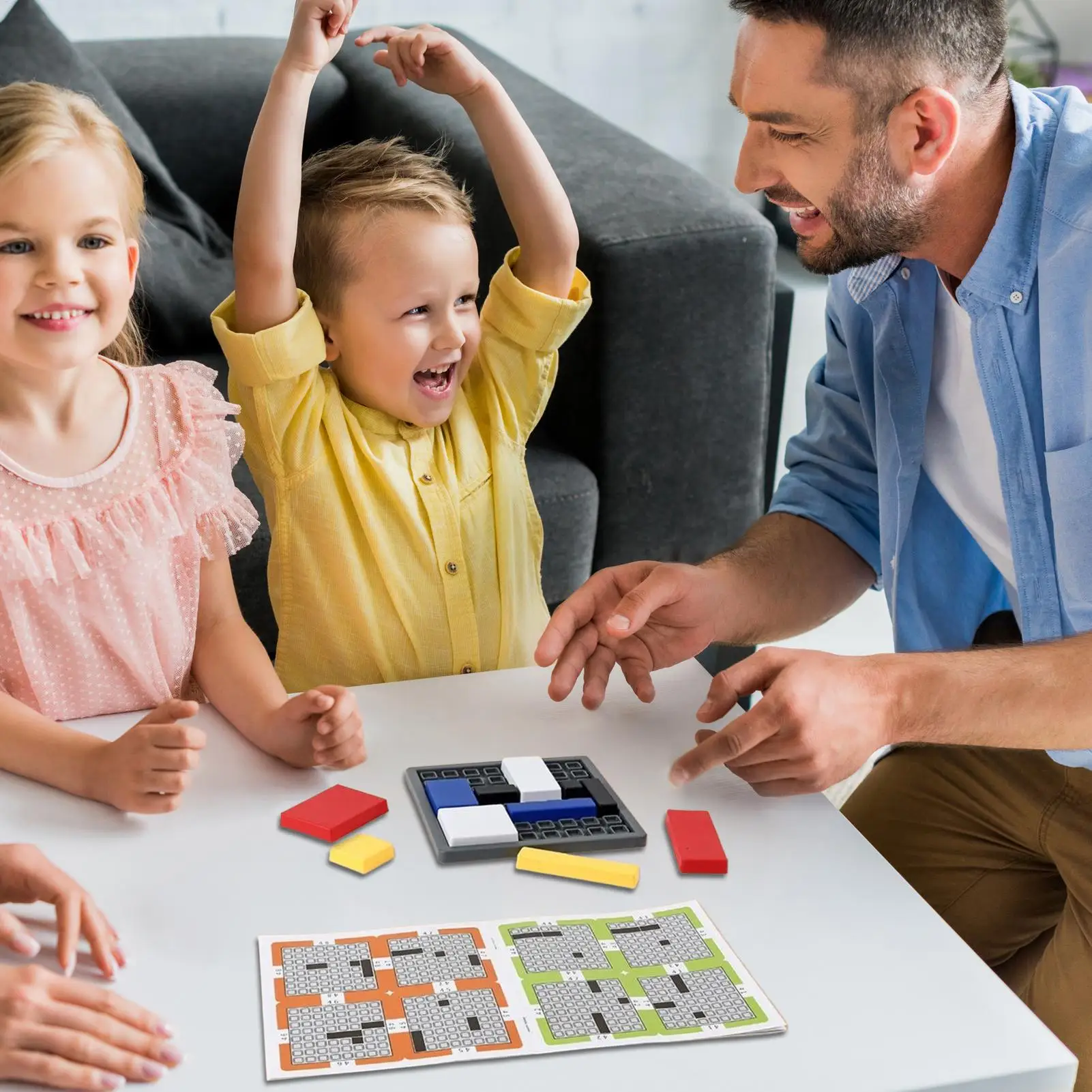 Logic Puzzle Brain Teaser Game Intelligence Toy With 4 Difficulty Levels Logical Thinking Training Puzzles For Kids Adults Home