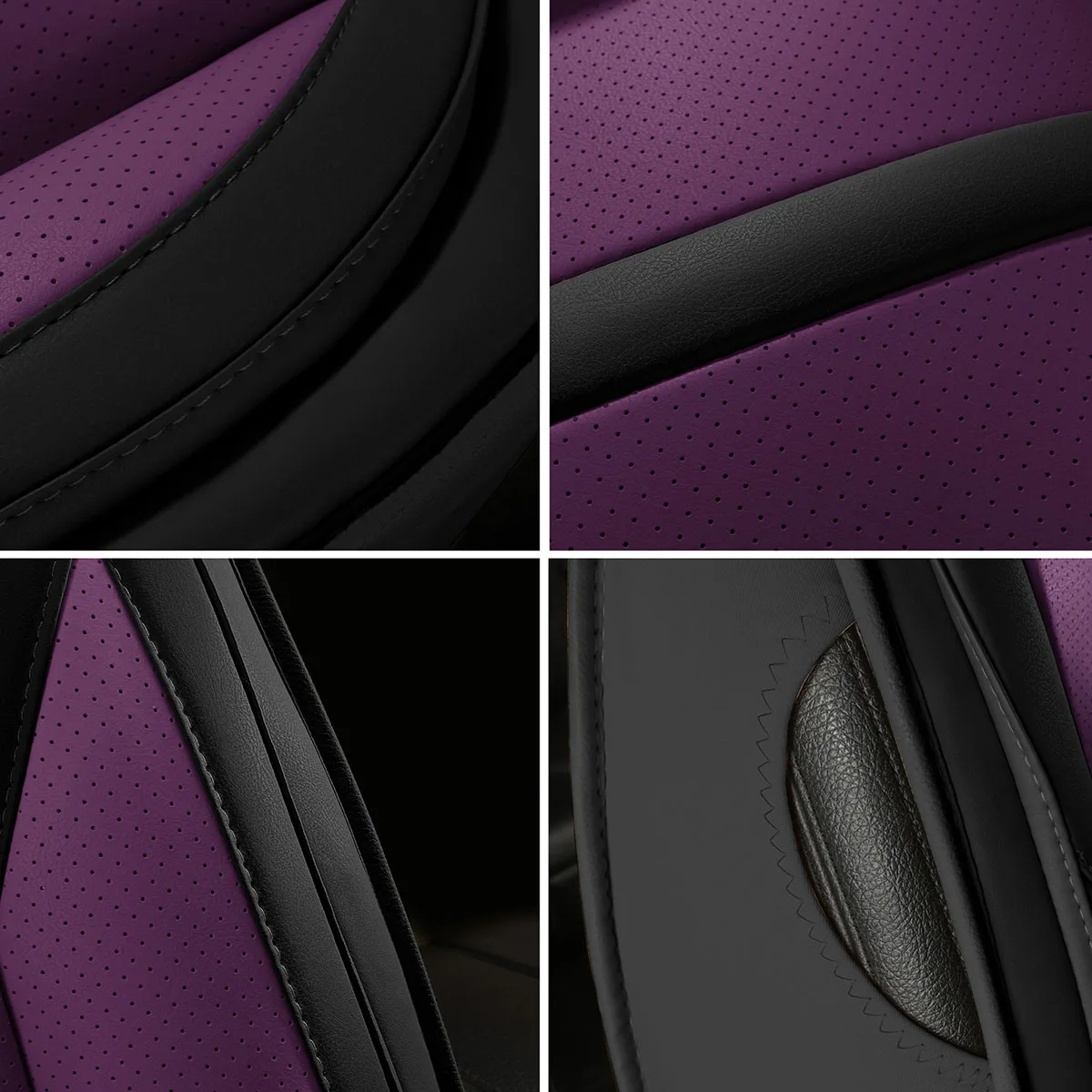 مجموعة أغطية مقاعد السيارة المصنوعة من جلد البولي يوريثان، مناسبة لسيارة Honda CR-V، Civic، Accord، HR-V، جواز السفر، Fit