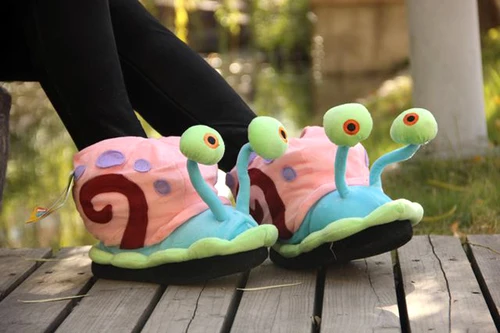 NONE Lustige Hause Schuhe Frau Cartoon Baumwolle Hausschuhe Niedliche Kleine Schnecke Hausschuhe Samt Frauen Schuhe Fabrik Direkt Verkauf Schnelle Lieferung 3