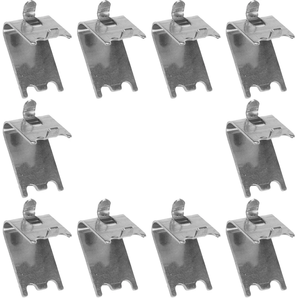 10 Pcs Coolant for Car Freezer Shelf Buckle Clip Hooks Metal Support Refrigerator Clips Cooler Supports Rack Silver