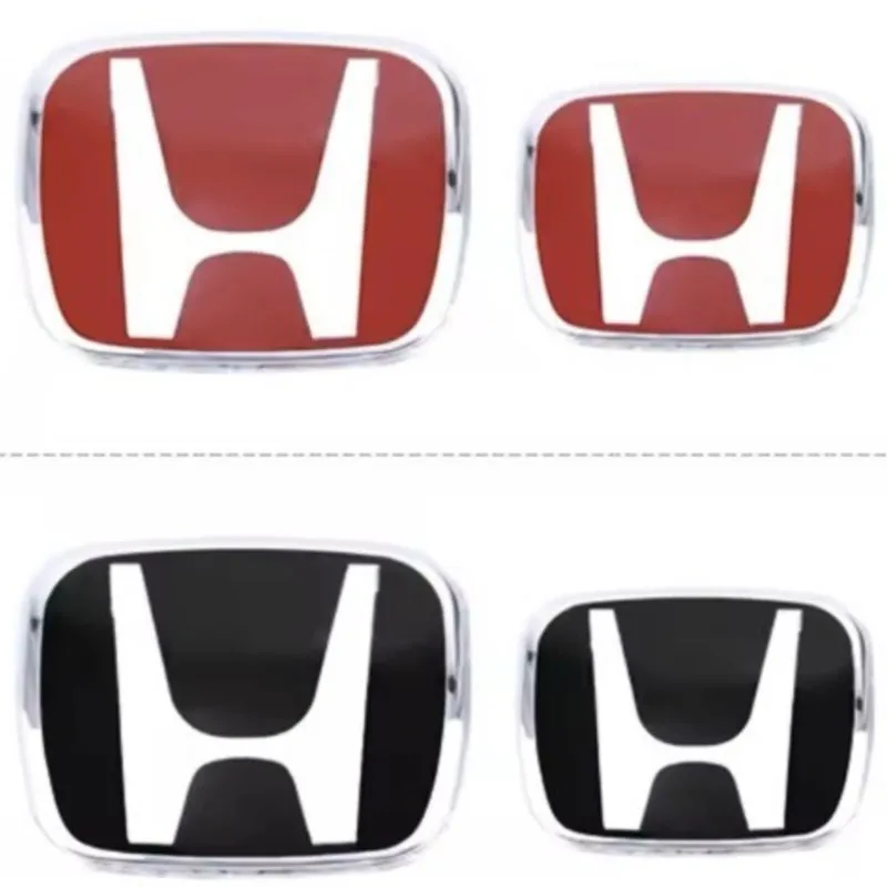 

Car Logo Front Grille Trunk Steering Wheel Emblem Decorate Sticker For Honda 2006-2021 Civic HRV Avancier Accessories