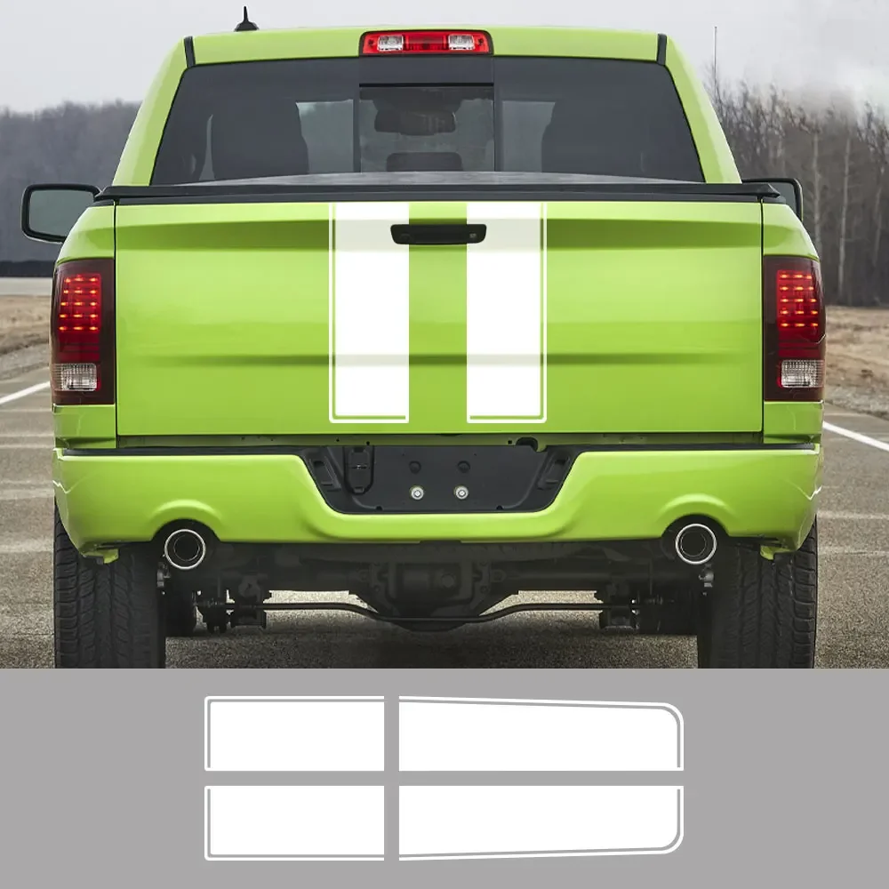 Pegatinas para puerta trasera de capó de coche, calcomanías de vinilo para camioneta, accesorios de decoración de personalización de carrocería para Dodge Ram 1500 2500 Hemi Rebel