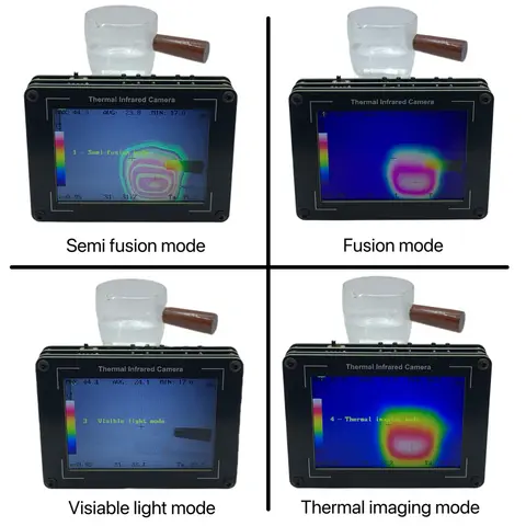 3.5 Inch Thermal Imaging Camera -40-450℃ Measurement 32x24 Pixel Infrared Thermal Imager Infrared Imager for Inspection