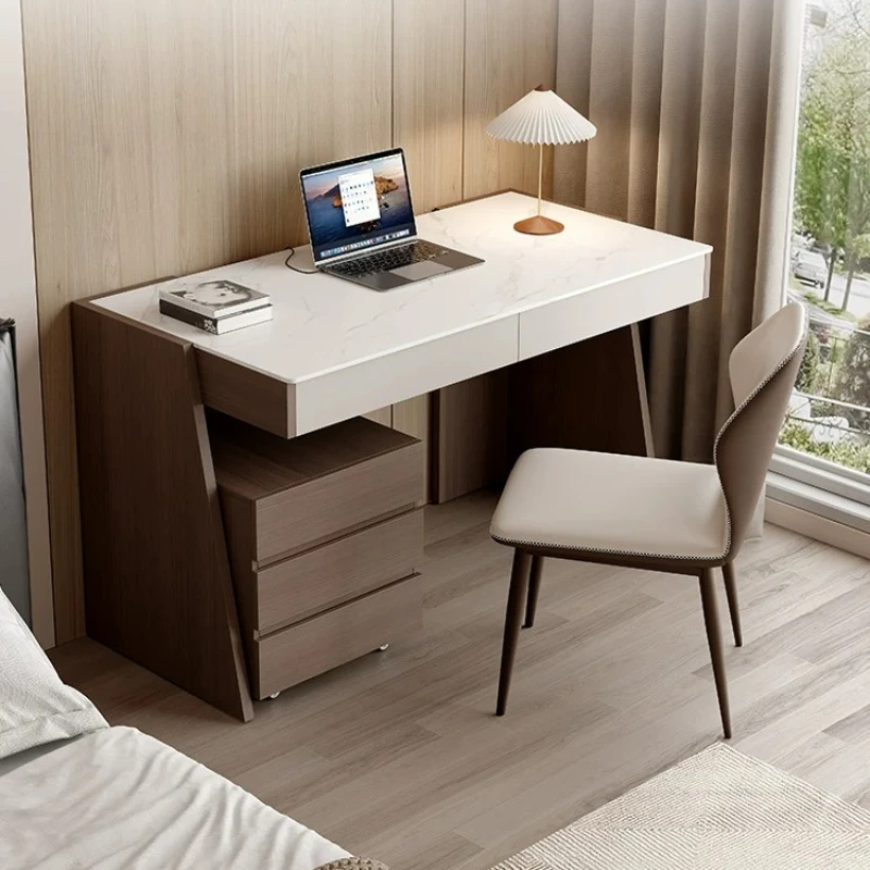 Vertical Wooden Computer Desks Storage Luxury Reading Weird Office Desks Bedroom Study Writing Mesa Computador Furniture 3