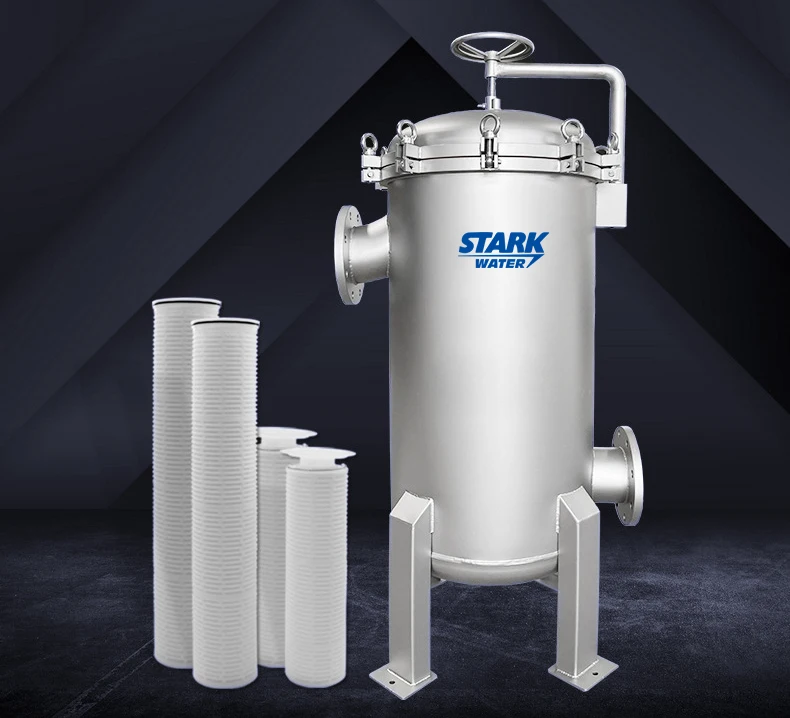 Stainless steel bag cartridge filter housing for water treatment ss304 ss 316