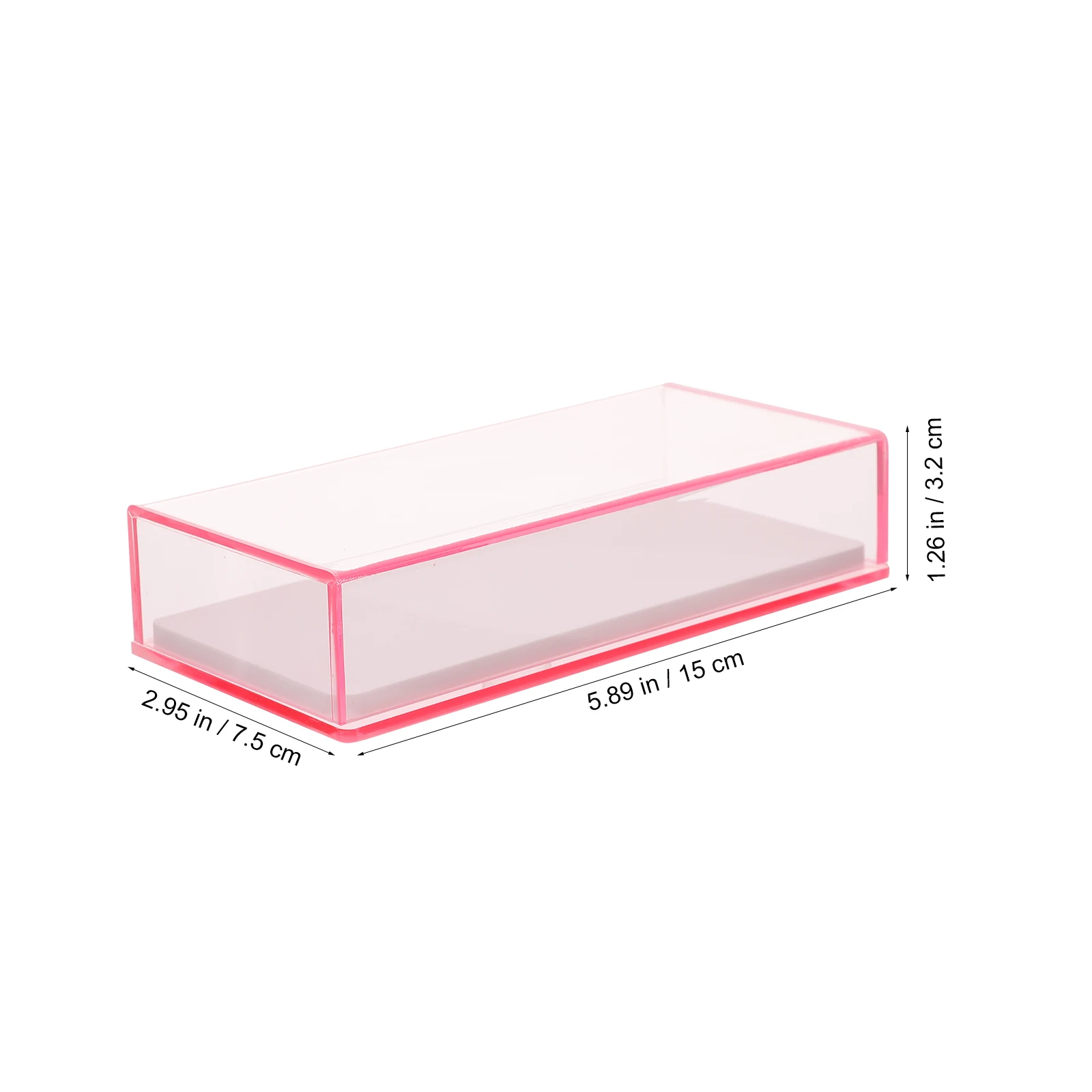 

Artificial Eyelash Storage Box Acrylic False Lashes Container Travel Makeup Case Eyelash Organizer Dustproof