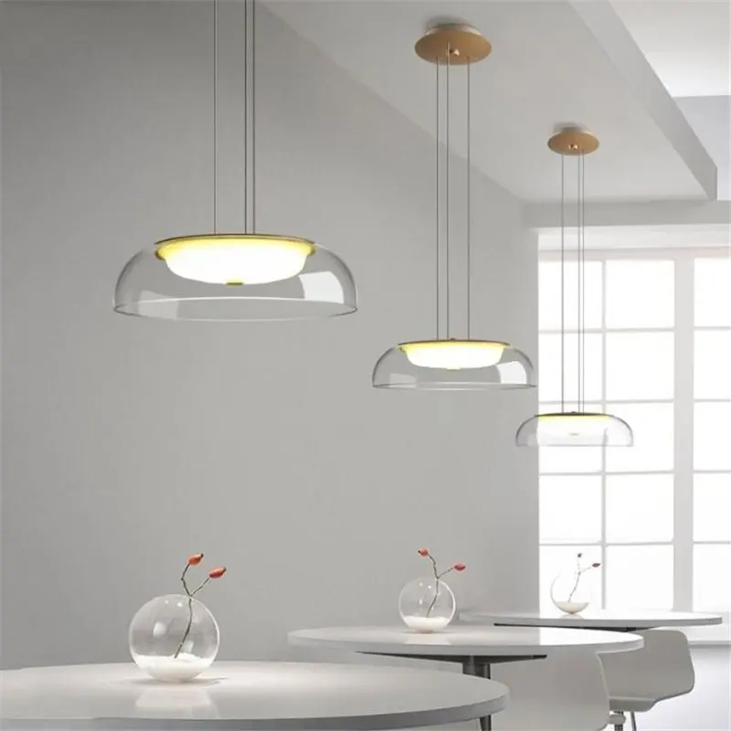 Post-modern Designer Glass Pendant Lights Dining Room Restaurant Kitchen Hanging Lamp Simple Hanglamp Home Decor Light Fixtures