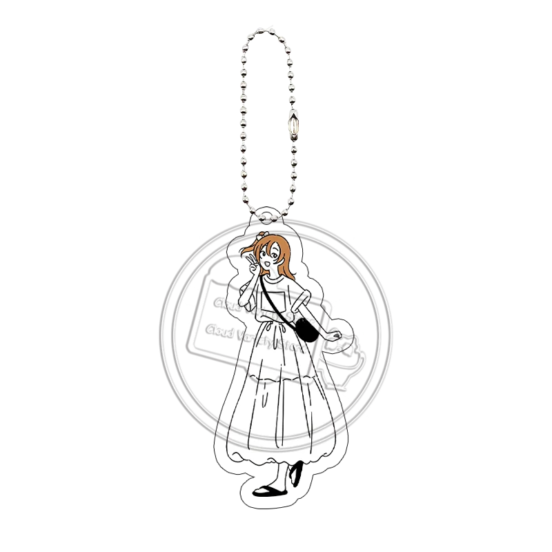 LoveLive Acrylic Keychain Kawaii Arashi Chisato Superstar Hanazono Sumire Leisure Walk Suit Backpack Pendant Ornaments Gift view 4