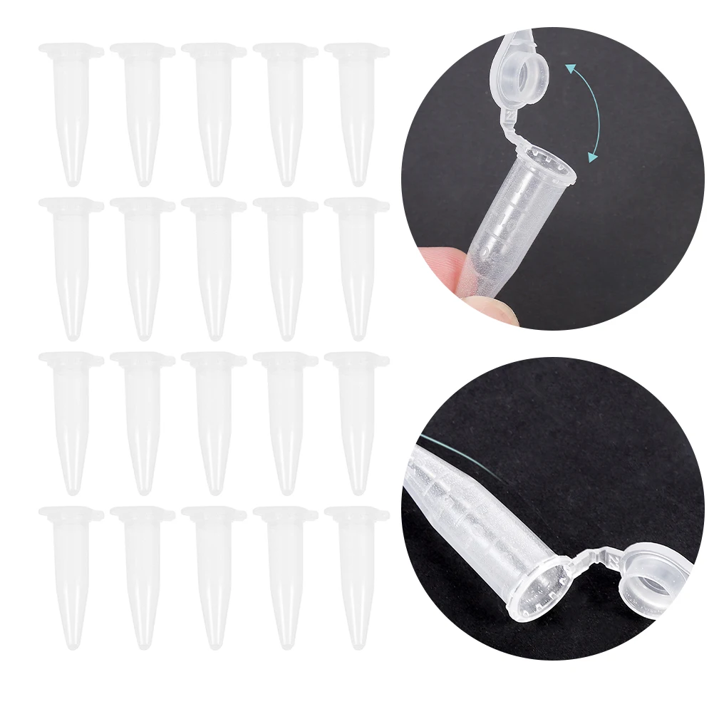 

500 Pcs High-speed Lab Tube Liquid Container Tubes Laboratory Plastic Test