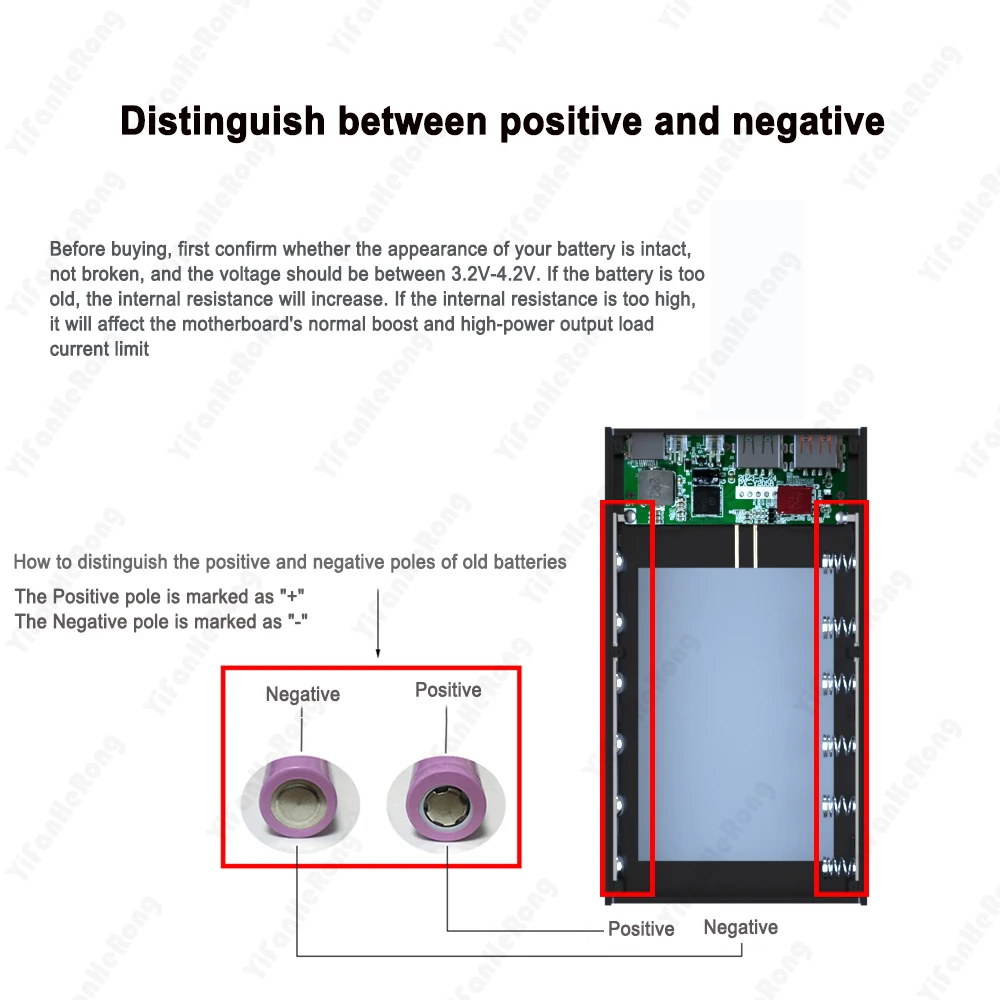 6x18650 QC2.0/3.0 Wireless Quick Charge DIY Power Bank Case With LED Display Battery Storage Box Without Battery