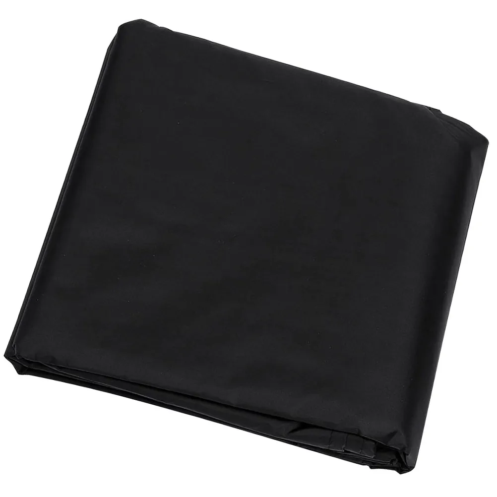 1Pcs Lawn Mower Cover Waterproof Black Polyester Durable Dustproof Protective Cover Outdoor Use Rain Sun Resistant
