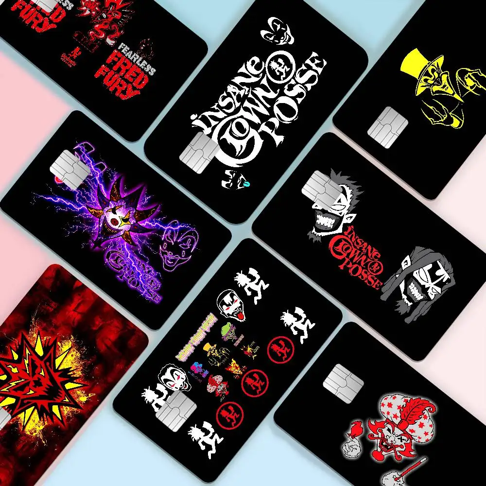 Band I-Insane C-Clown P-Posse Fashion Matte Gold Silver Black Matte Film Skin Sticker Tape for Bank Credit Debit Card