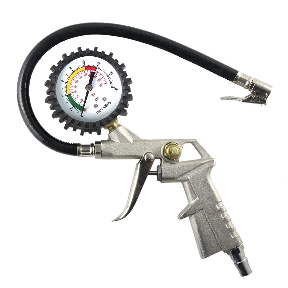 Multi functional car tire pressure gauge tire pressure gauge pressure detection compression tool - Inflatable 220PSI accessories