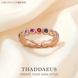 Ring Royalty Colourfull Stones,Europe Style Fine Jewerly For Women Vintage Victorian Gift In 925 Sterling Silver
