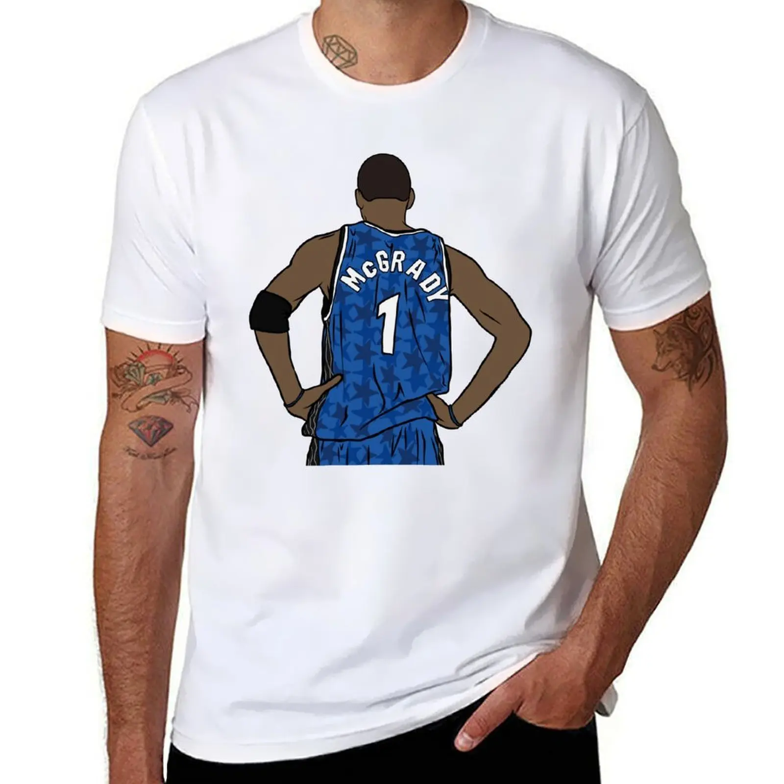 

Tracy McGrady Back-To T-Shirt man t shirts cotton man tshirt T-Shirt