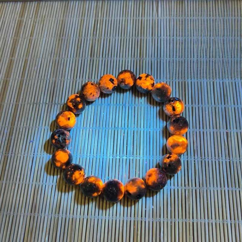 20mm Xinjiang Meteorite Natural Flame Stone Fire Agate Gemstone 2.0 Jadeite