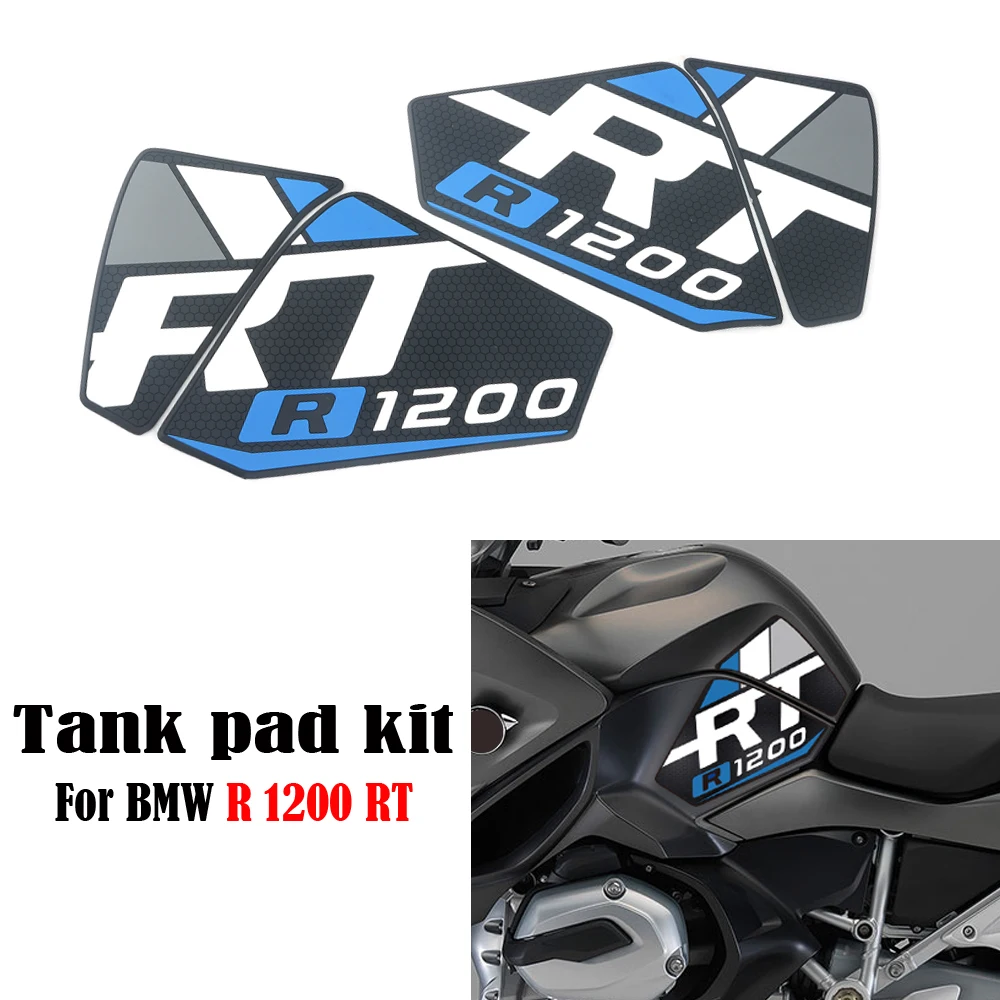 New Motorcycle Side Gas Knee Grip Stickers Fuel Tank Pad Protector Anti-slip Sticker For BMW R1200rt r1200rt