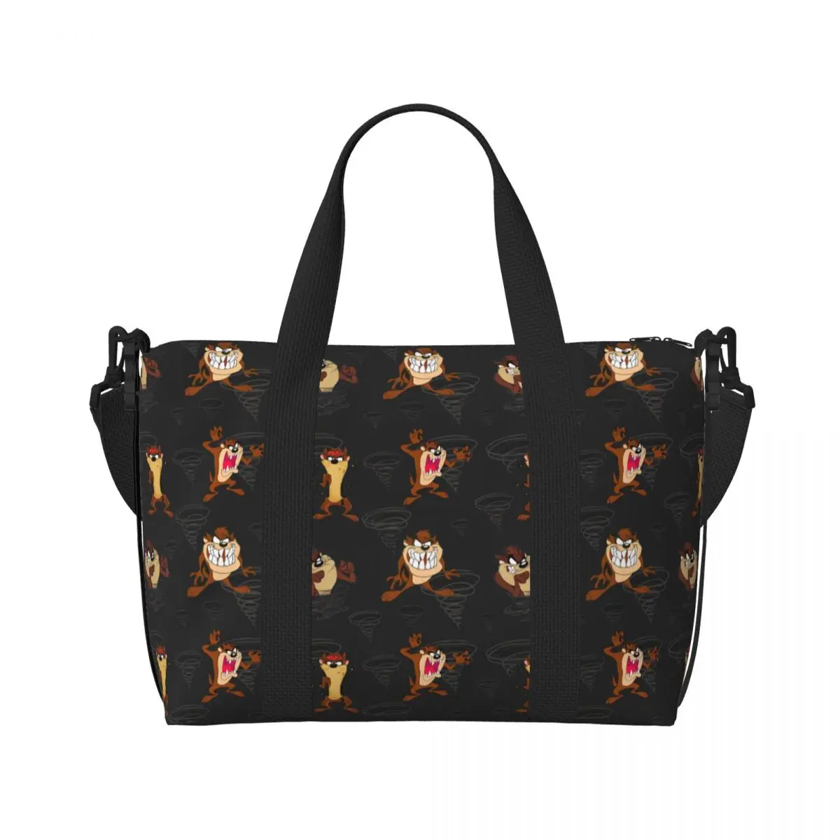 مخصص تسمانيا الشياطين حمل حقيبة المرأة سعة كبيرة أنيمي رياضة حقائب السفر الشاطئ #2