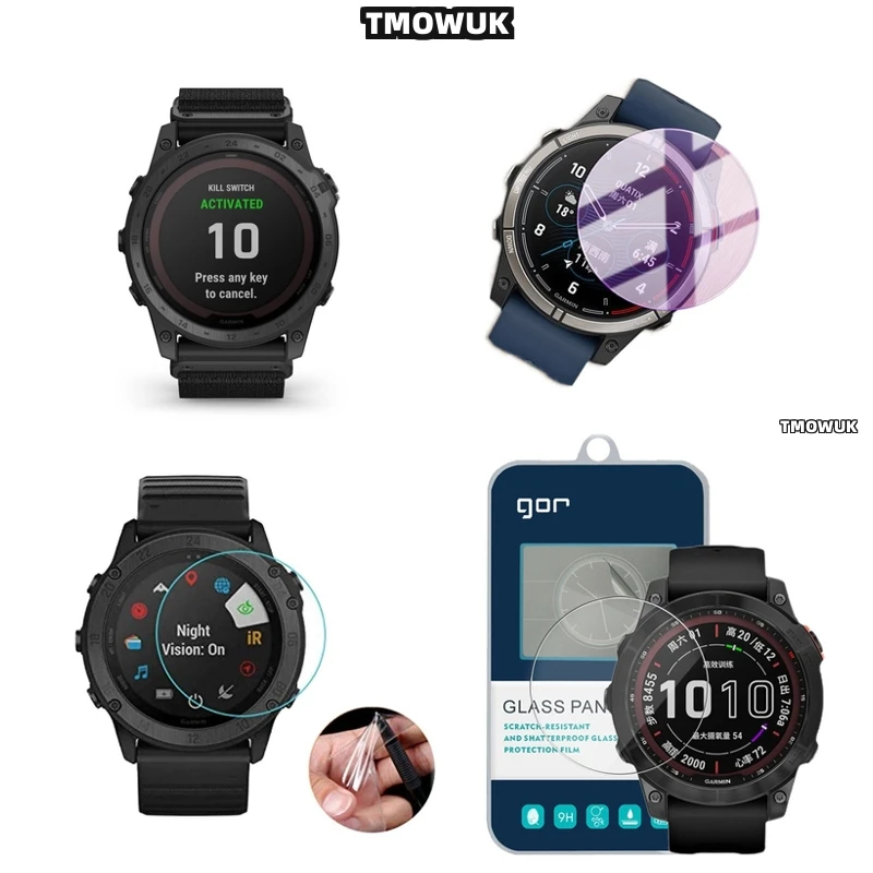 

Durable 9H Tempered Glass Screen Guard For Garmin Tactix 7 Pro Tactix7 AMOLED Tactix 8 51mm Tactix8 47mm