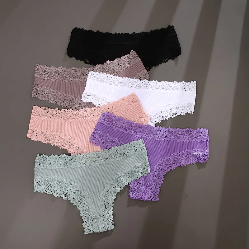 Perspective Lace Panties for Women Sexy Low Rise Brazilian Panties Female Breathable G-String Underwear Soft Intimates Lingerie