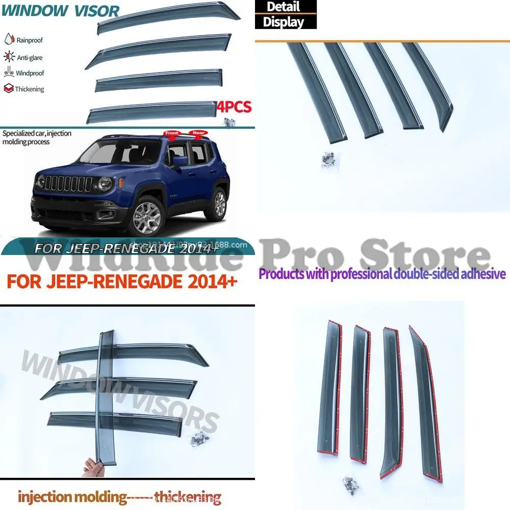 

1 set For Jeep Renegade 2014-2023 Window Visor Rain Deflector