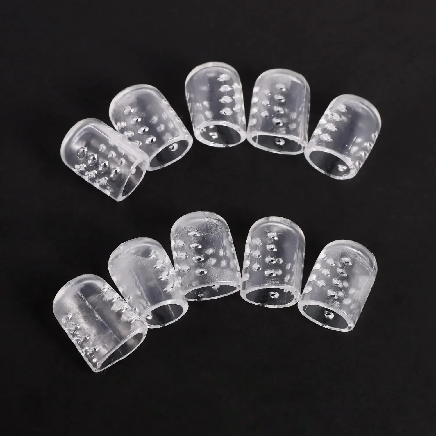 5/10/15/20/30pcs Toe Protectors Silicone Gel Caps for Corns Calluses Blisters Pain Relief, Soft Toe Sleeves Cushions